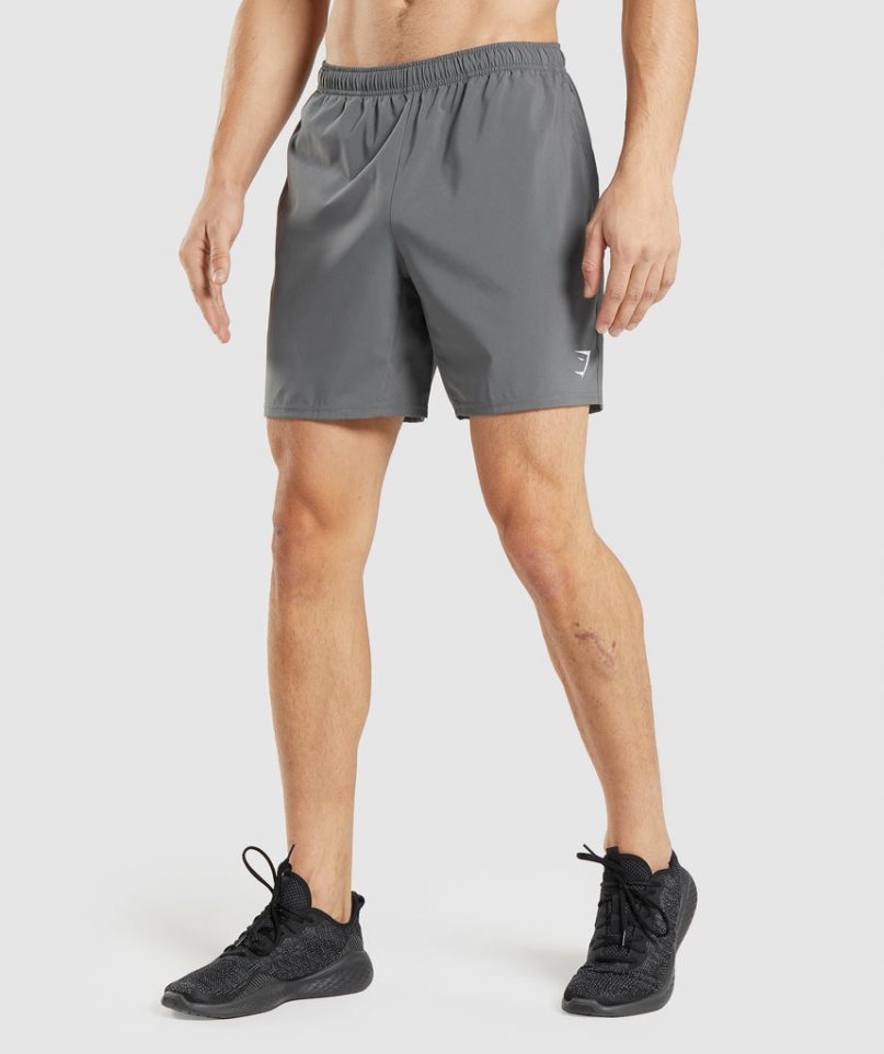 Men\'s Gymshark Arrival Shorts Grey | NZ 5CHITL